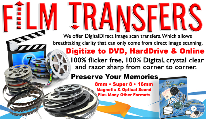 Film Transfers to DVD DigitalDirect